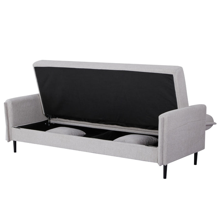 Giga Meubel - Slaapbank Beige 200cm - Incl. Opbergruimte - Bank Torvi