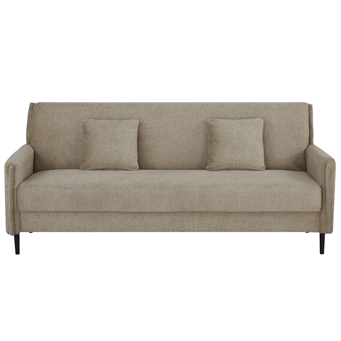 Giga Meubel - Slaapbank Taupe 200cm - Incl. Opbergruimte - Bank Torvi