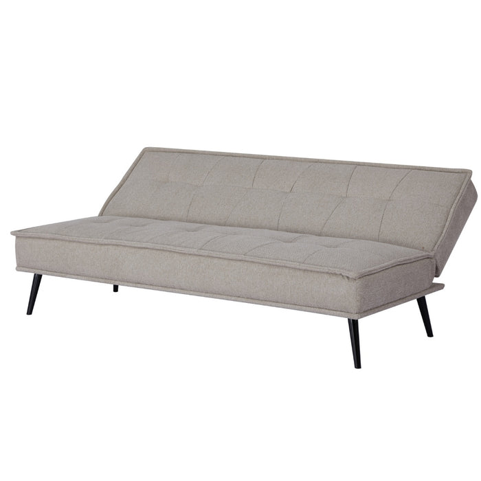 Giga Meubel - Slaapbank Taupe 180cm - Metaal & Stof - Bank Kathy