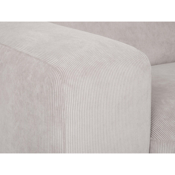 by fonQ Wonder 3-zits Hoekbank met Chaise Longue Rechts - Rib - Beige