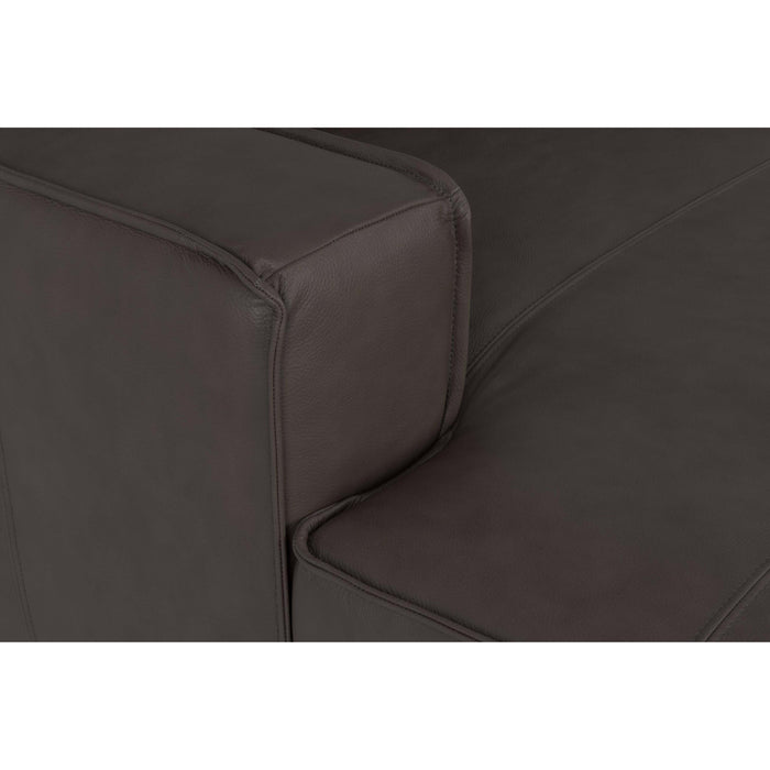 by fonQ Brisk Hoekbank met Chaise Longue Links - Buffelleer - Donkerbruin