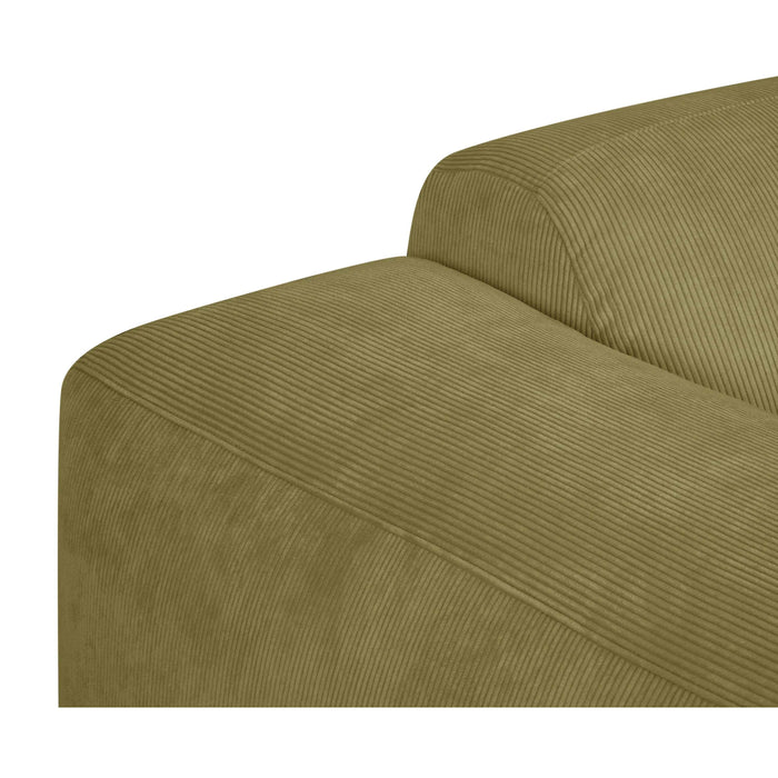 by fonQ Wonder 3-zitsbank - Rib - Mosgroen