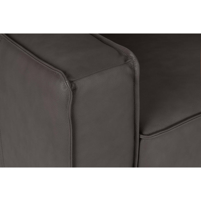 by fonQ Brisk Hoekbank Rechts - Buffelleer - Donkerbruin