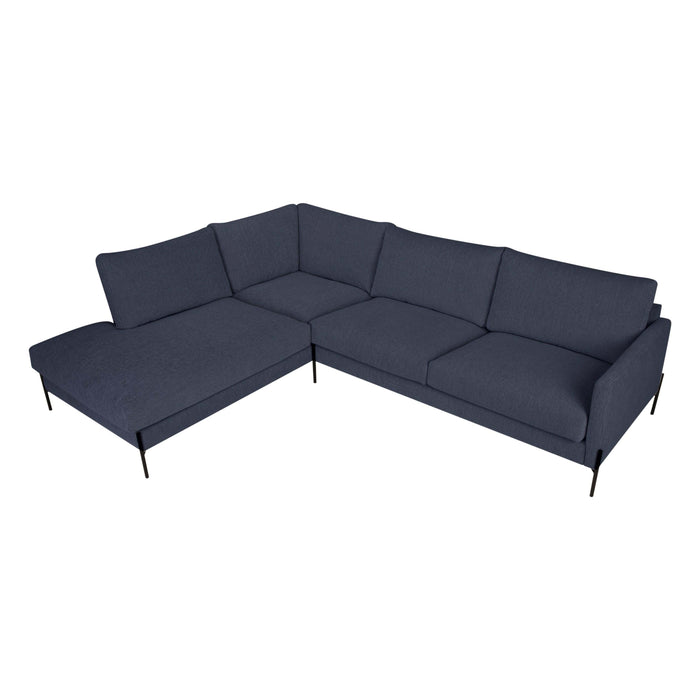 by fonQ Lunge Hoekbank Links - Donkergrijs