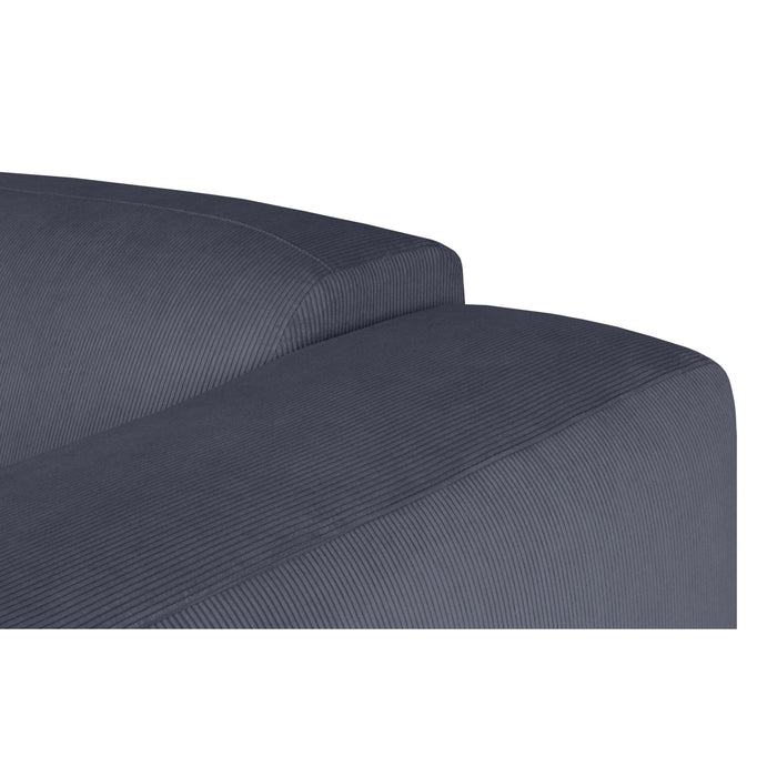 by fonQ Wonder 2-zitsbank  - Rib - Blauwgrijs