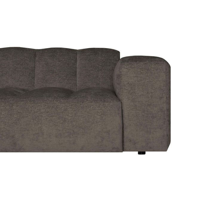 by fonQ Plume 3-zits Hoekbank met Chaise Longue Links - Chenille - Taupe