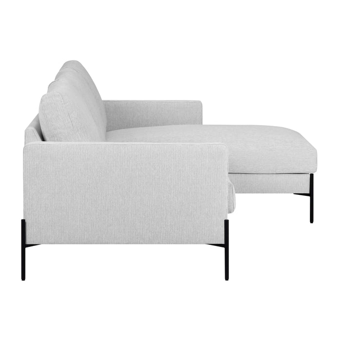 by fonQ Lunge Hoekbank met Chaise Longue Links / Rechts - Lichtgrijs