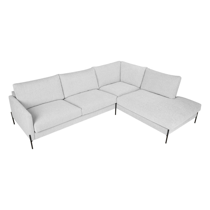 by fonQ Lunge Hoekbank Rechts - Lichtgrijs