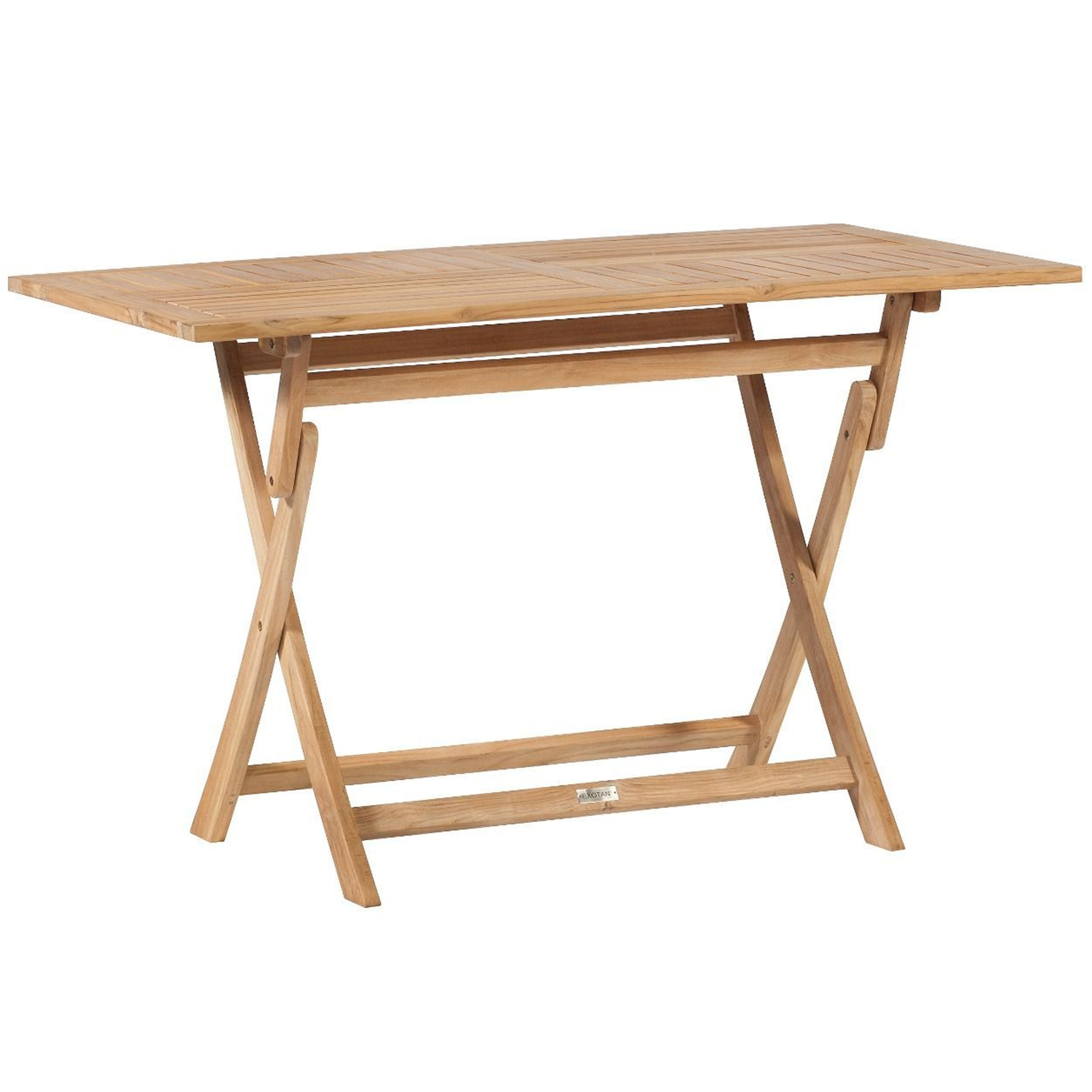 WOOOD Folding Inklaptafel Tuin - Teak - Naturel - 75x120x70