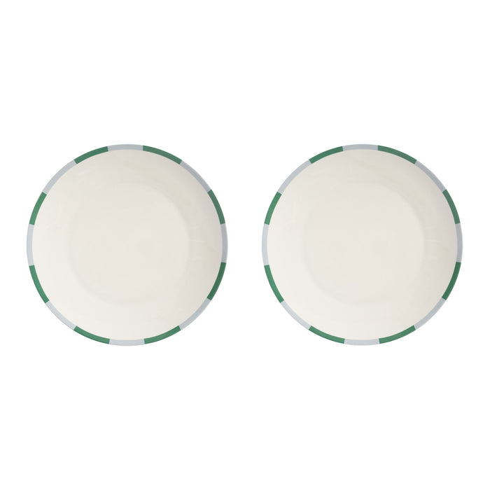 &k amsterdam Bliss Bord Ø 27 cm - Groen - Set van 2