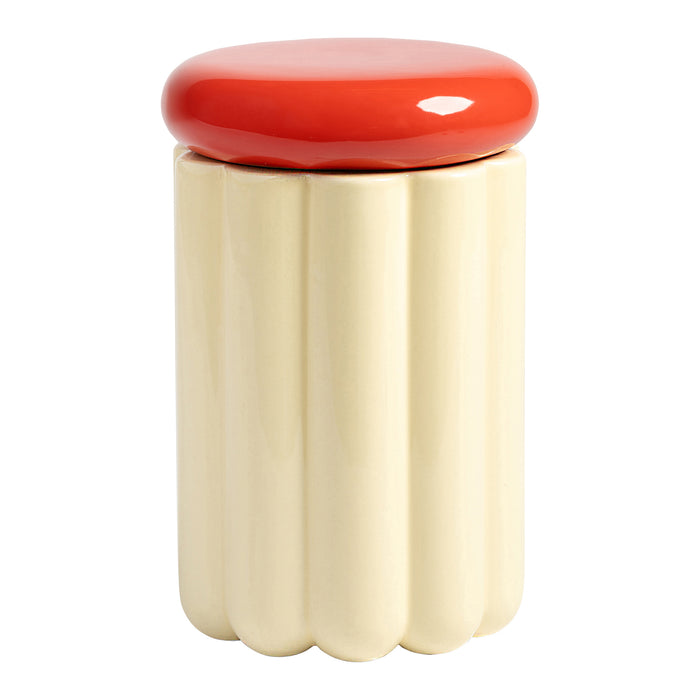 &k amsterdam Charlo Voorraadpot Ø 24 cm - Off White