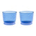 &k amsterdam Dew Waterglazen - Blauw - Set van 2