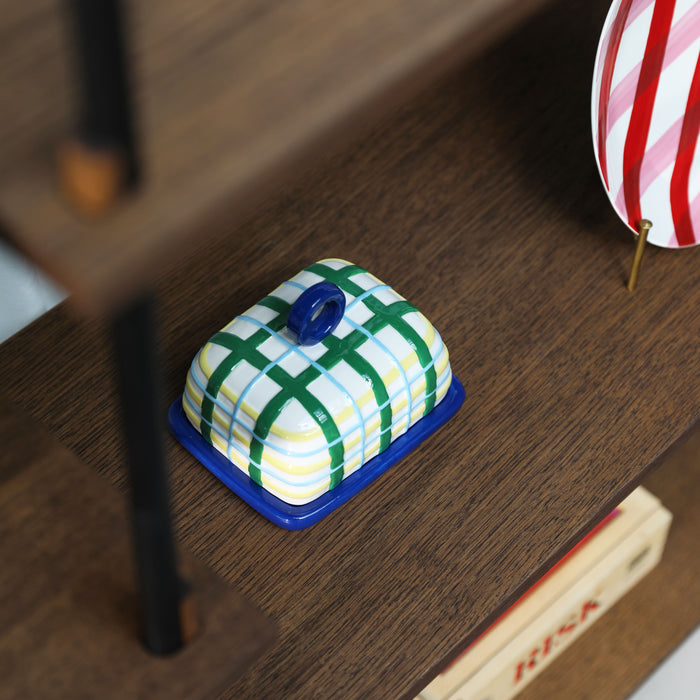 &k amsterdam Plaid Botervloot - Blauw