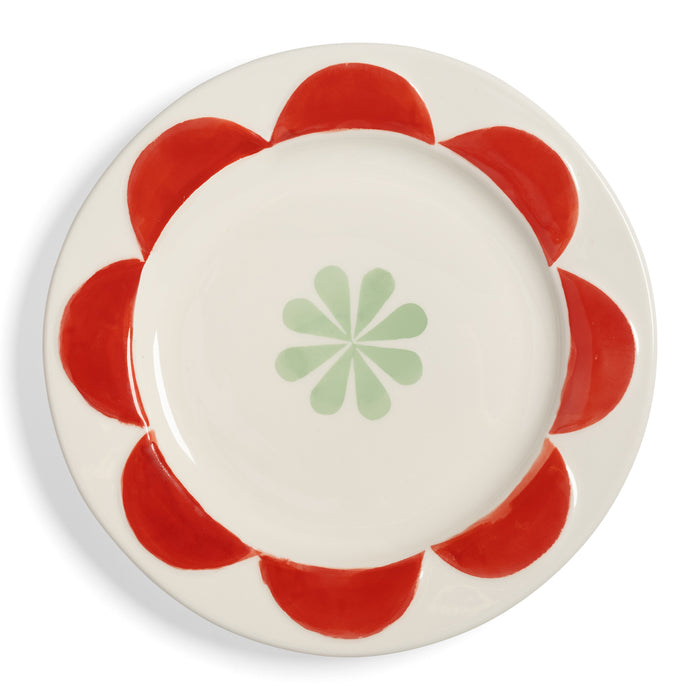 &k amsterdam Folk Bord Ø 17,5 cm - Set van 4