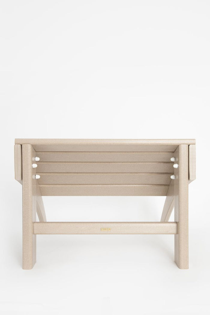 Sissy-Boy Lichtbruine fanback chair voetenbankje