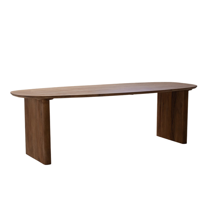Giga Meubel - Eettafel Ovaal Naturel - 250cm - Mangohout - Aya