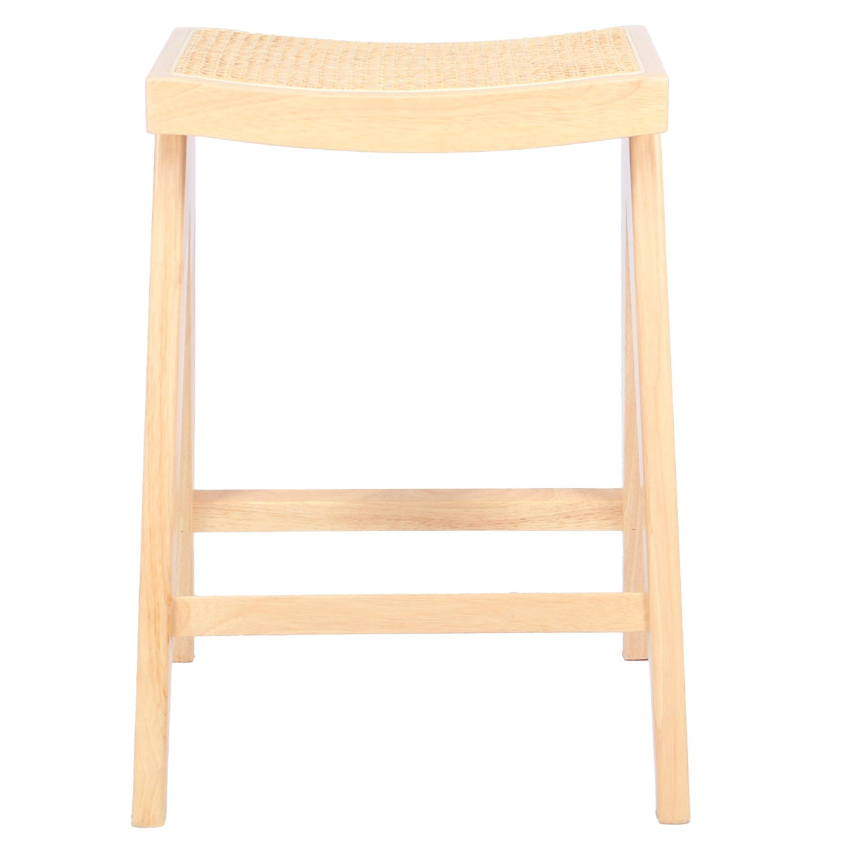 Giga Meubel - Barstoel Naturel - Rotan Zitting - Jules - Set van 2