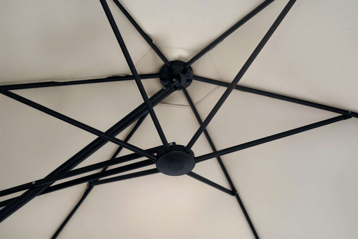 Feel Furniture - Zweefparasol - 3 Meter - Crème