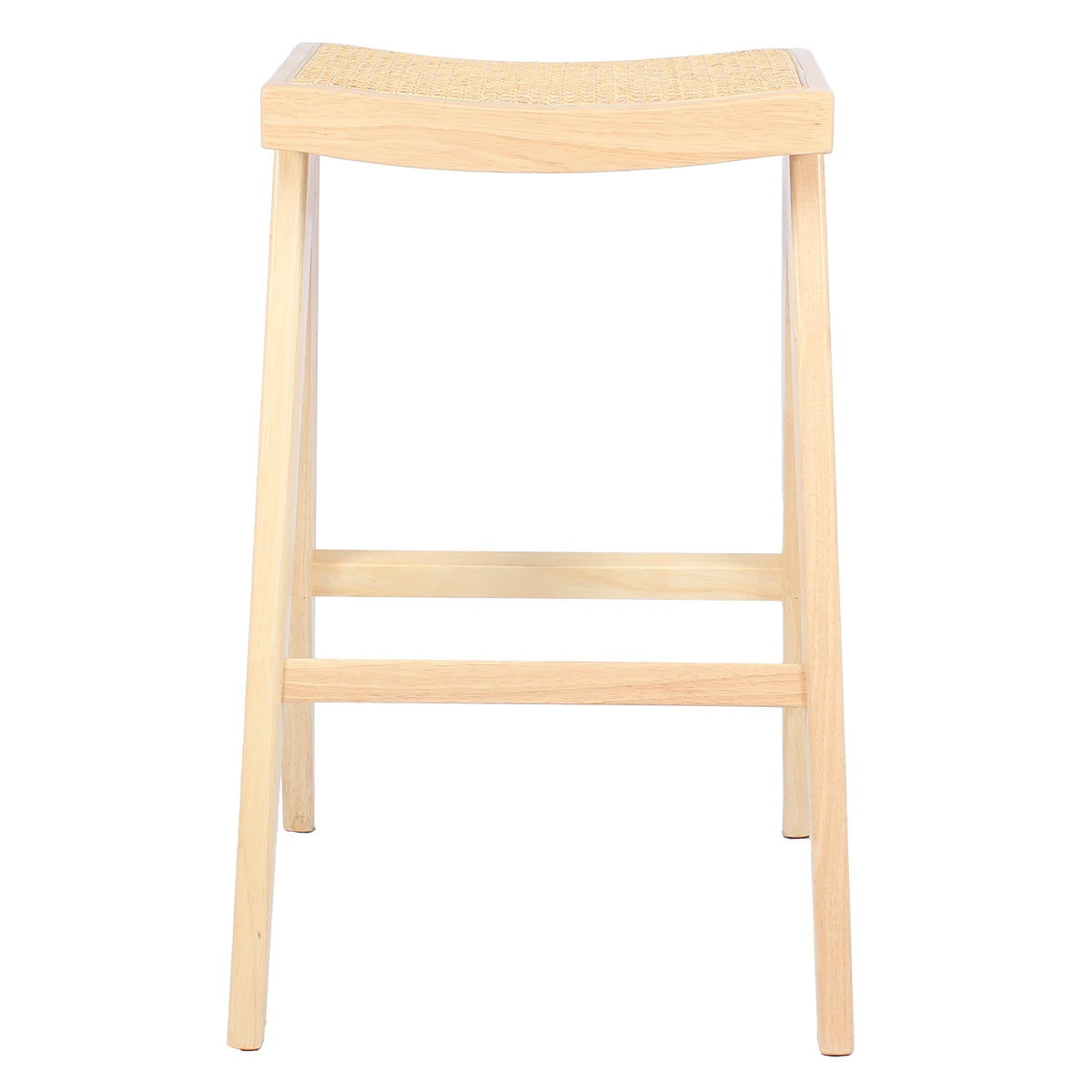 Giga Meubel - Barkruk Naturel - Rotan Zitting - Jules - Set van 2