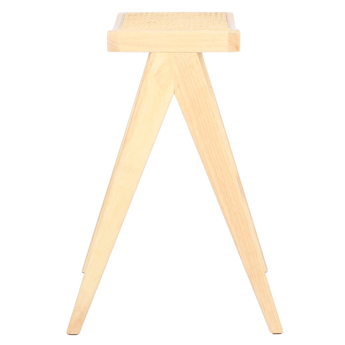 Giga Meubel - Barkruk Naturel - Rotan Zitting - Jules - Set van 2