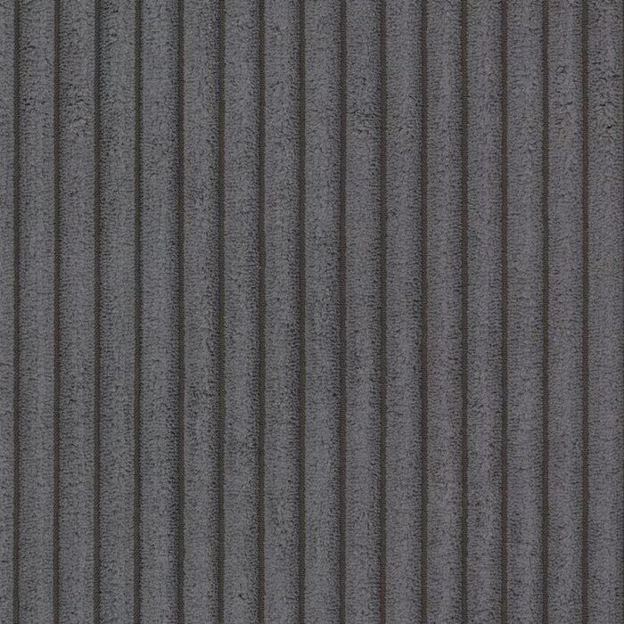 Calicosy - Slaapbank 3-zits in geribbeld fluweel Cosenza - Antraciet