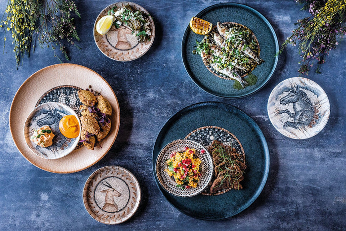 Bonna Gebaksbord - Mesopotamia - Porselein - 22 cm - set van 6