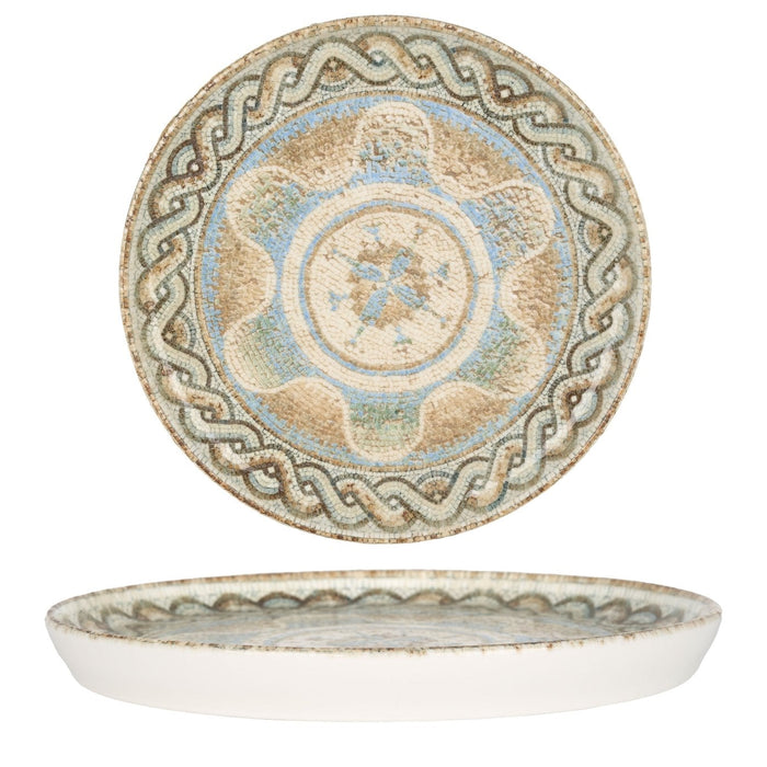 Rinart Gebaksbord - Celest - Porselein - 20 cm - set van 6