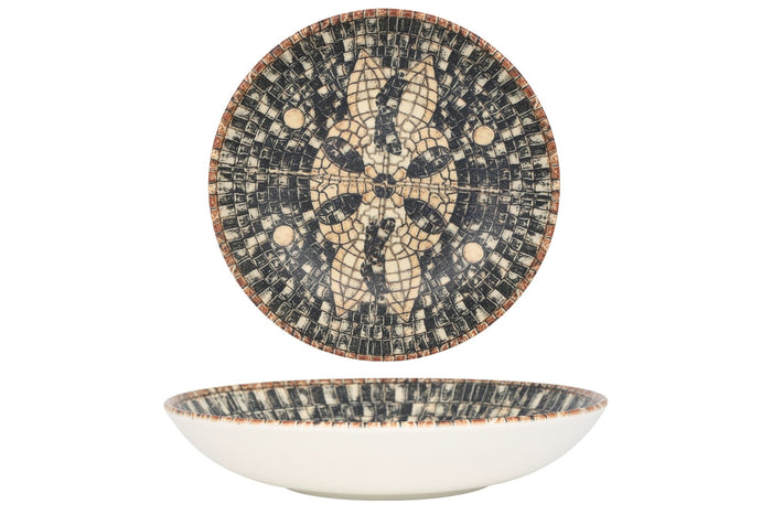 Bonna Diep bord - Mesopotamia - Porselein - 23 cm (1000cc) - set van 6