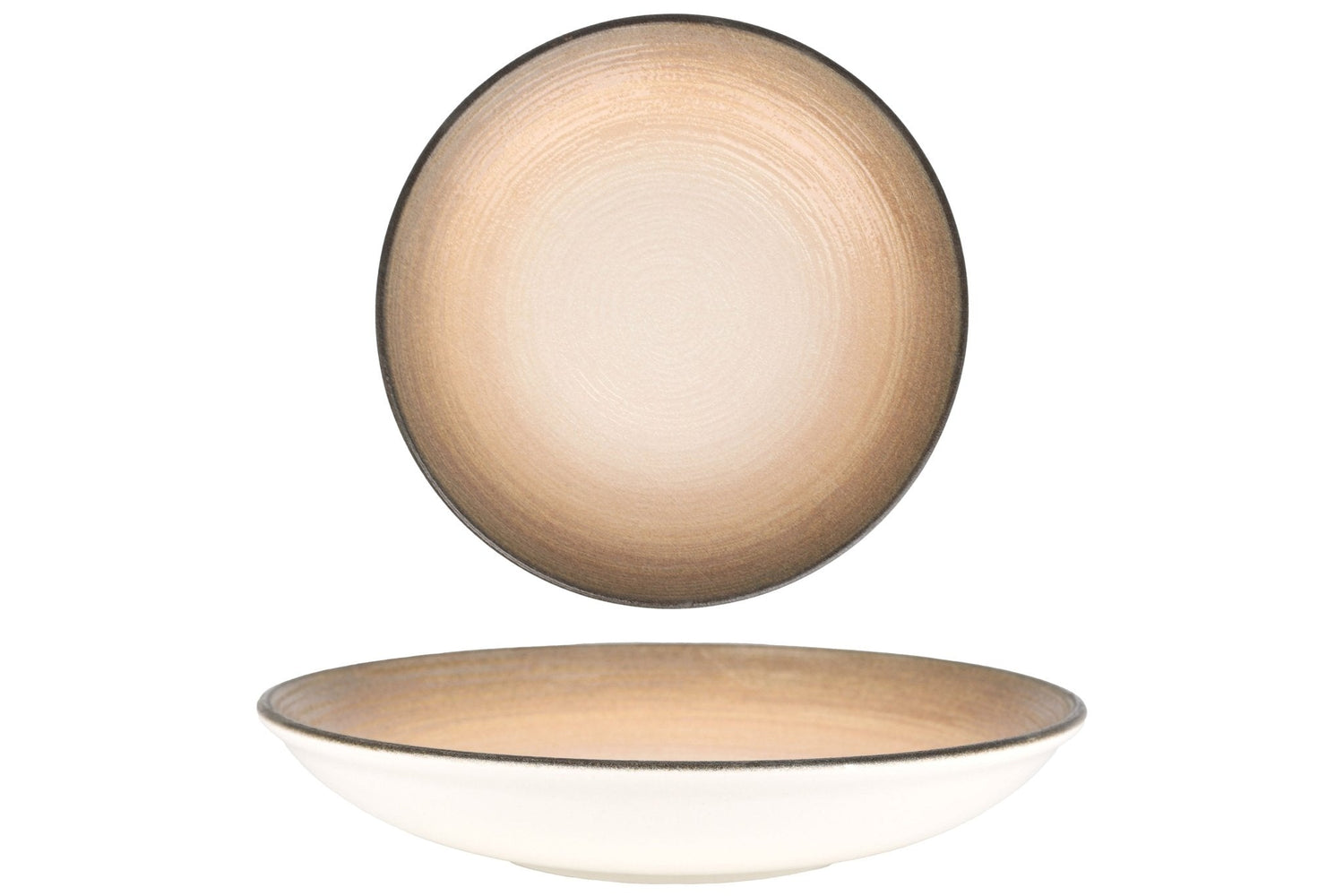 ID Fine Diep bord - Canyon - Porselein - 25 cm (1140cc) - set van 6