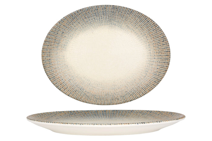 Bonna Serveerschaal - Sway - Porselein - 31x14 cm - set van 2