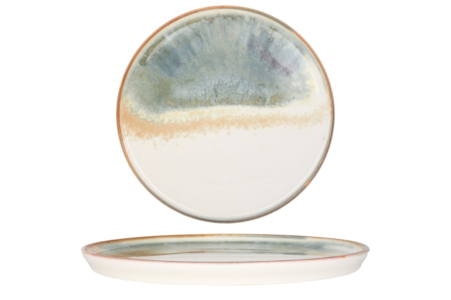 Bonna Gebaksbord - Fium - Porselein - 22 cm - set van 6