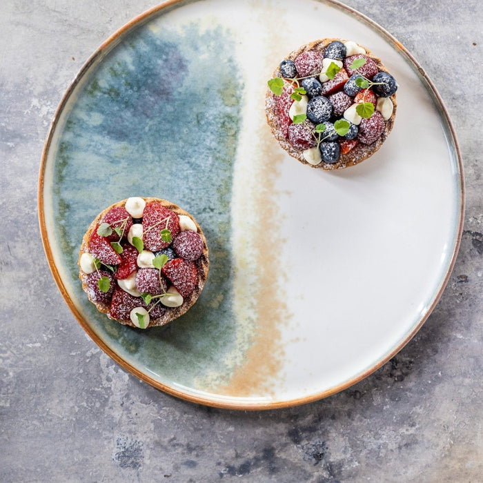 Bonna Gebaksbord - Fium - Porselein - 22 cm - set van 6