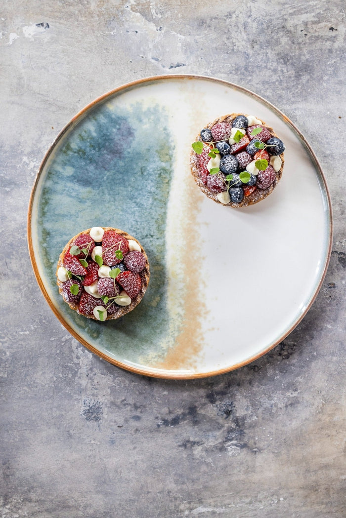 Bonna Gebaksbord - Fium - Porselein - 22 cm - set van 6