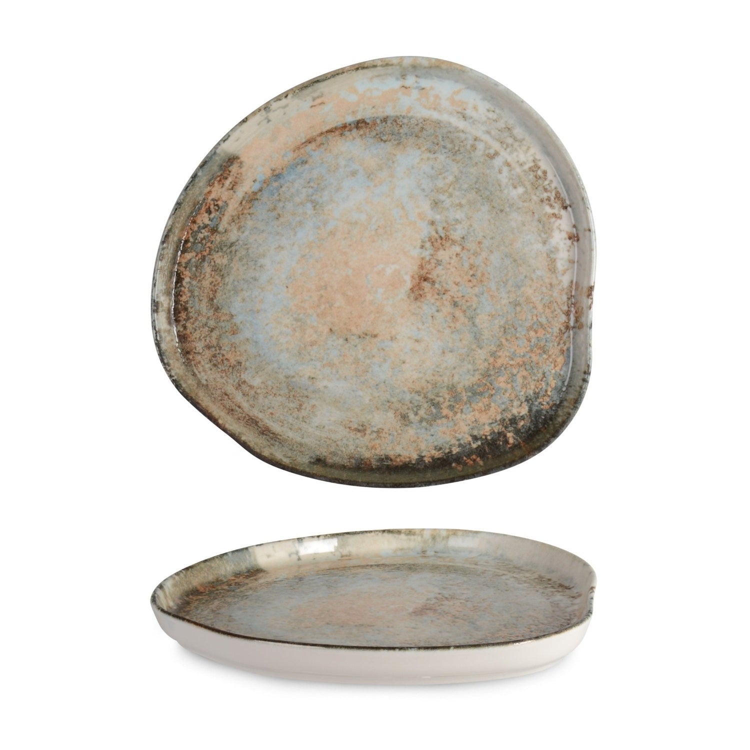 Rinart Gebaksbord - Obvara - Porselein - 20 cm - set van 6