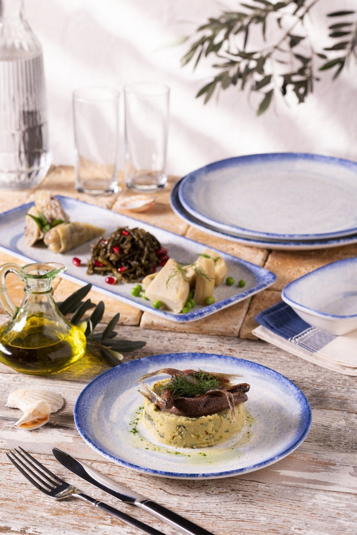 Bonna Dinerbord - Harena - Porselein - 25 cm - set van 6