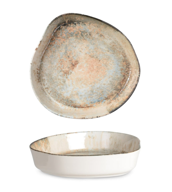 Rinart Diep bord - Obvara - Porselein - 21 cm - set van 6