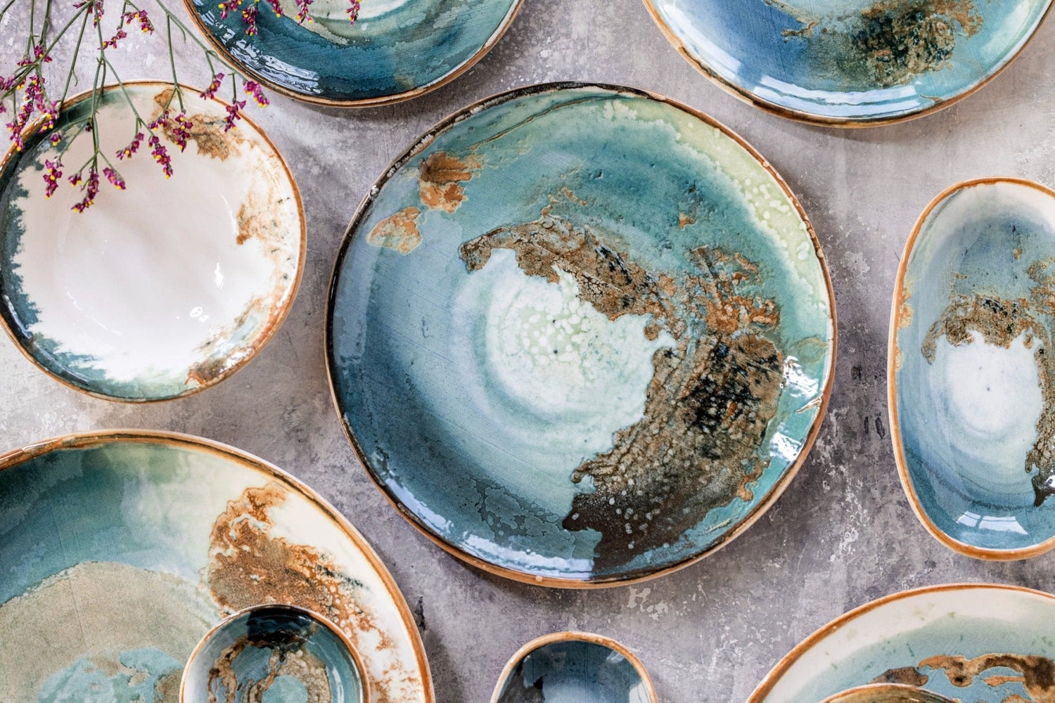 Bonna Gebaksbord - Futura - Porselein - 23 cm - set van 6