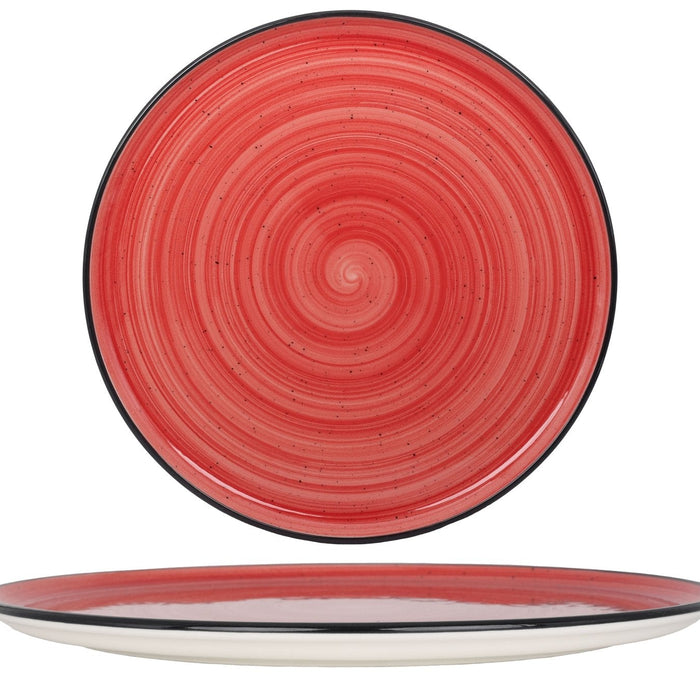 Bonna Pizzabord - Aura Passion - Porselein - 32 cm - set van 2