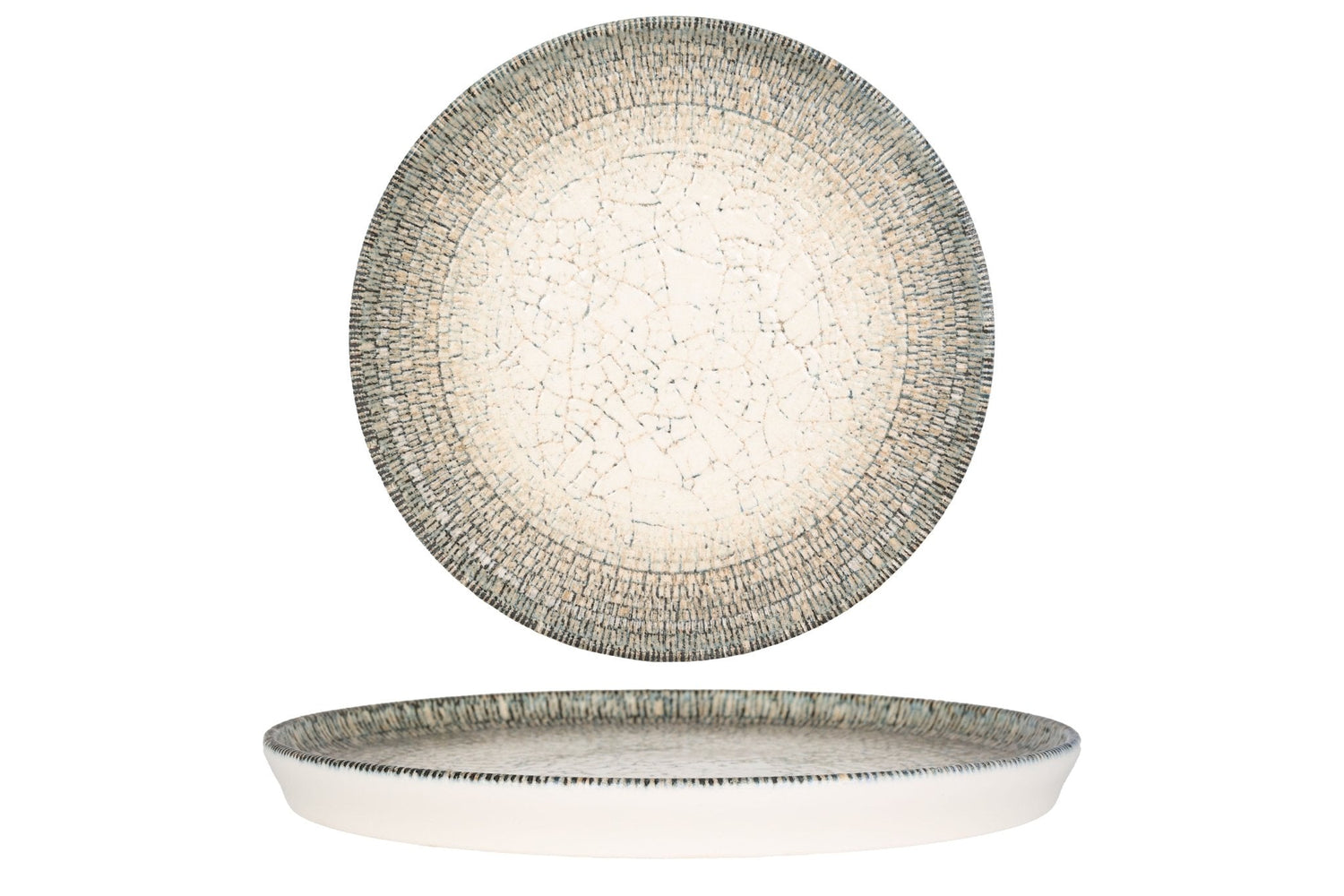 Rinart Gebaksbord - Olmeca - Porselein - 20 cm - set van 6