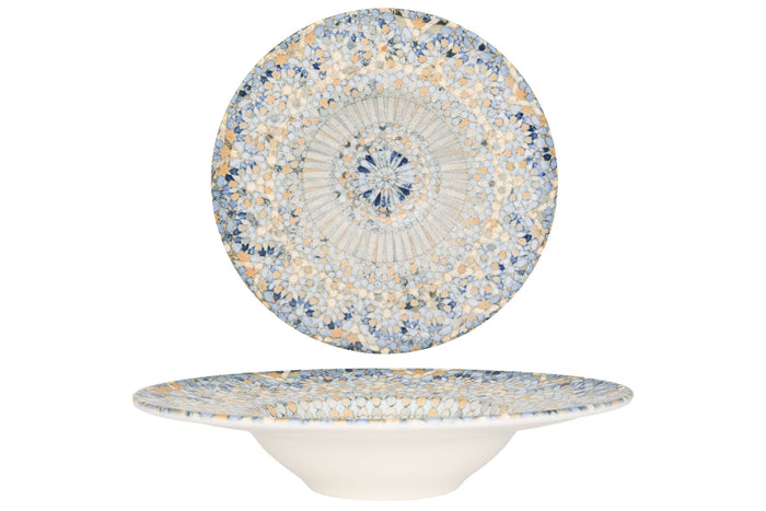 Bonna Pastabord - Luca Mosaic - Porselein - 28 cm (400cc) - set van 2