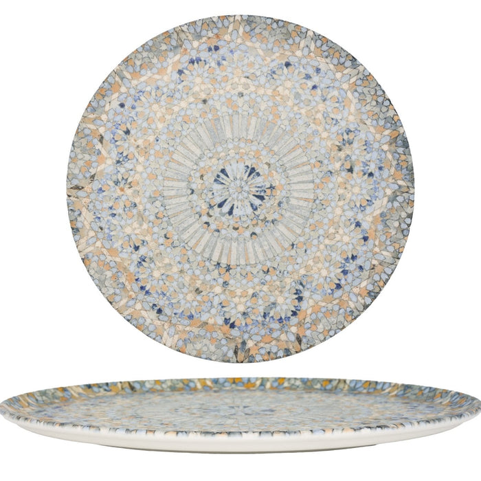 Bonna Pizzabord - Luca Mosaic - Porselein - 32 cm - set van 2