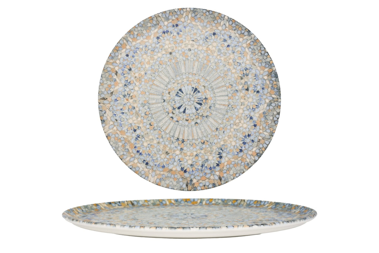 Bonna Pizzabord - Luca Mosaic - Porselein - 32 cm - set van 2