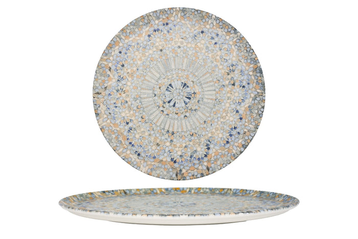 Bonna Pizzabord - Luca Mosaic - Porselein - 32 cm - set van 2