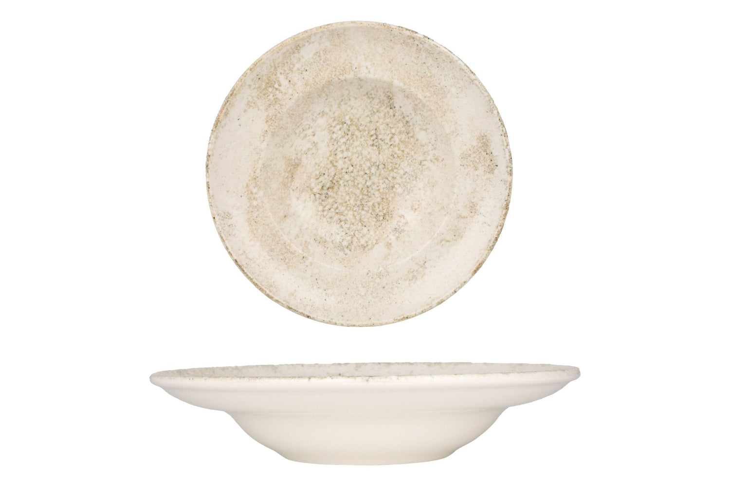 Bonna Pastabord - Nacrous - Porselein - 24 cm (400cc) - set van 2