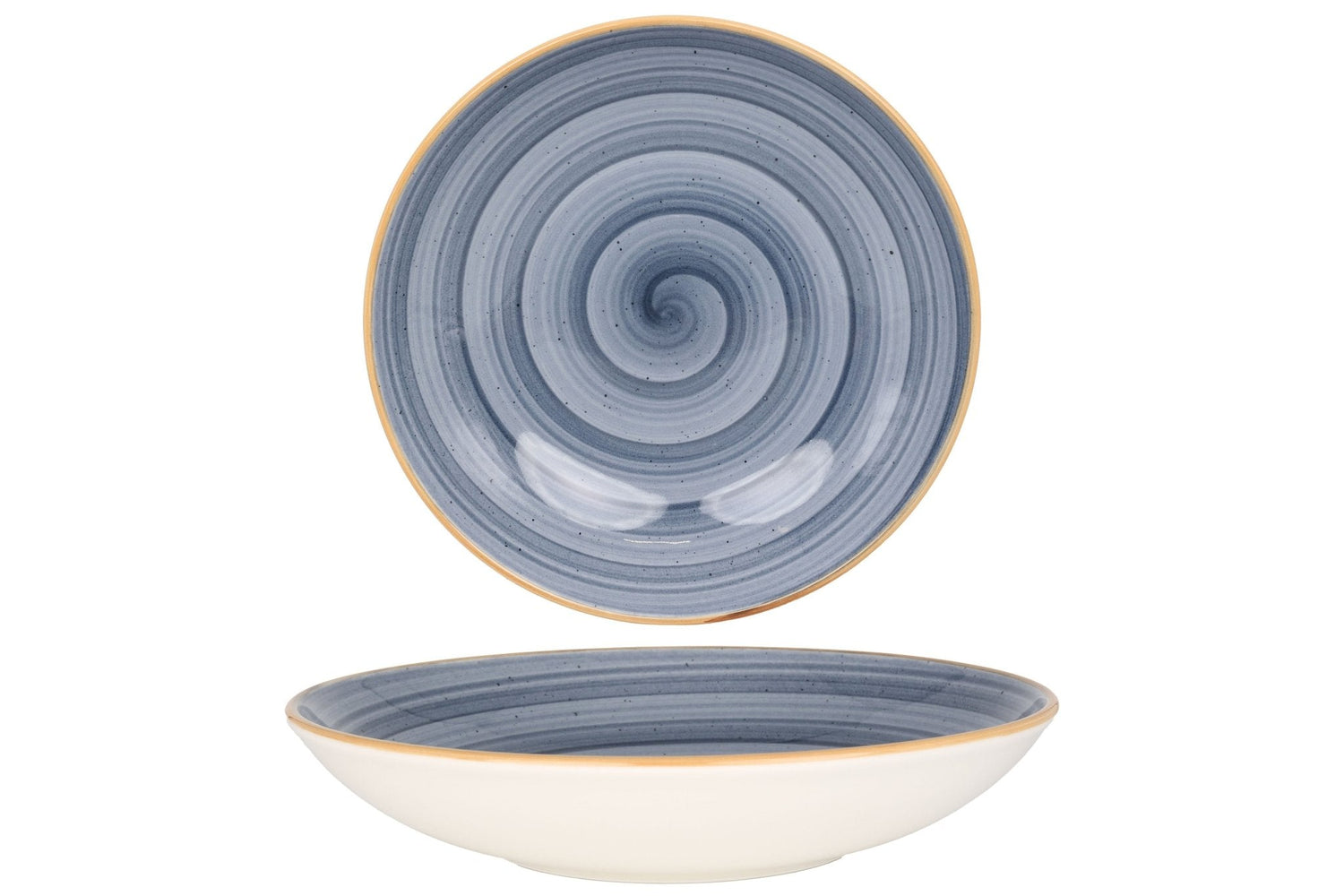 Bonna Diep bord - Aura Dusk - Porselein - 25 cm (1300cc) - set van 6