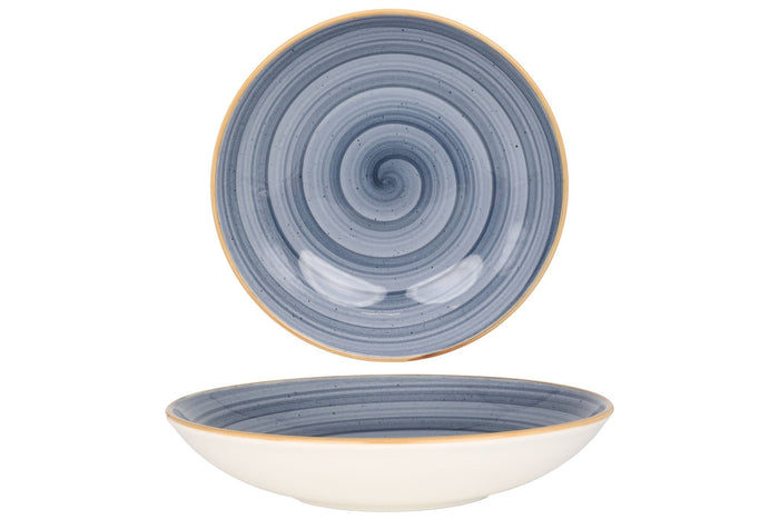 Bonna Diep bord - Aura Dusk - Porselein - 25 cm (1300cc) - set van 6