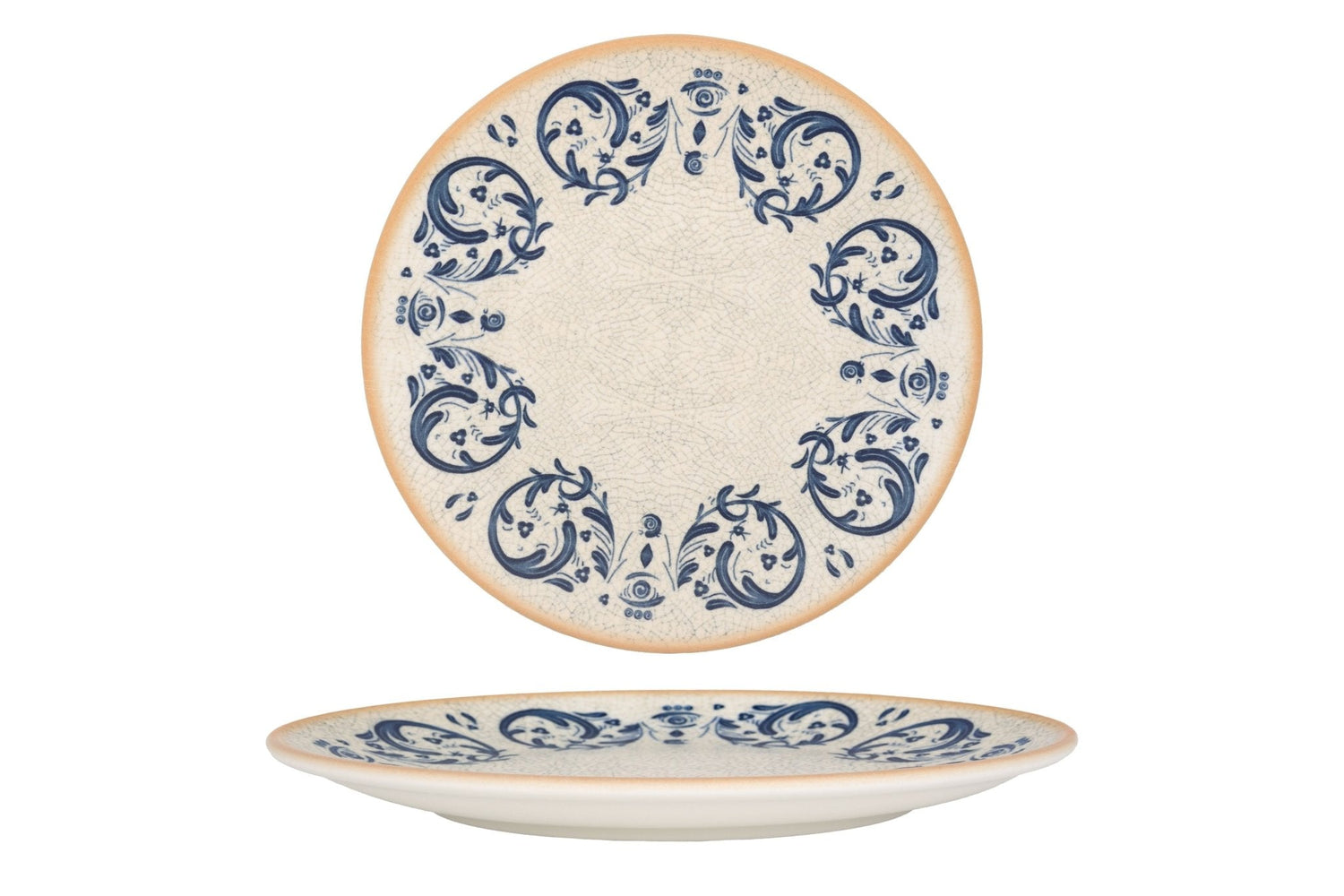 Bonna Gebaksbord - Viento - Porselein - 23 cm - set van 6