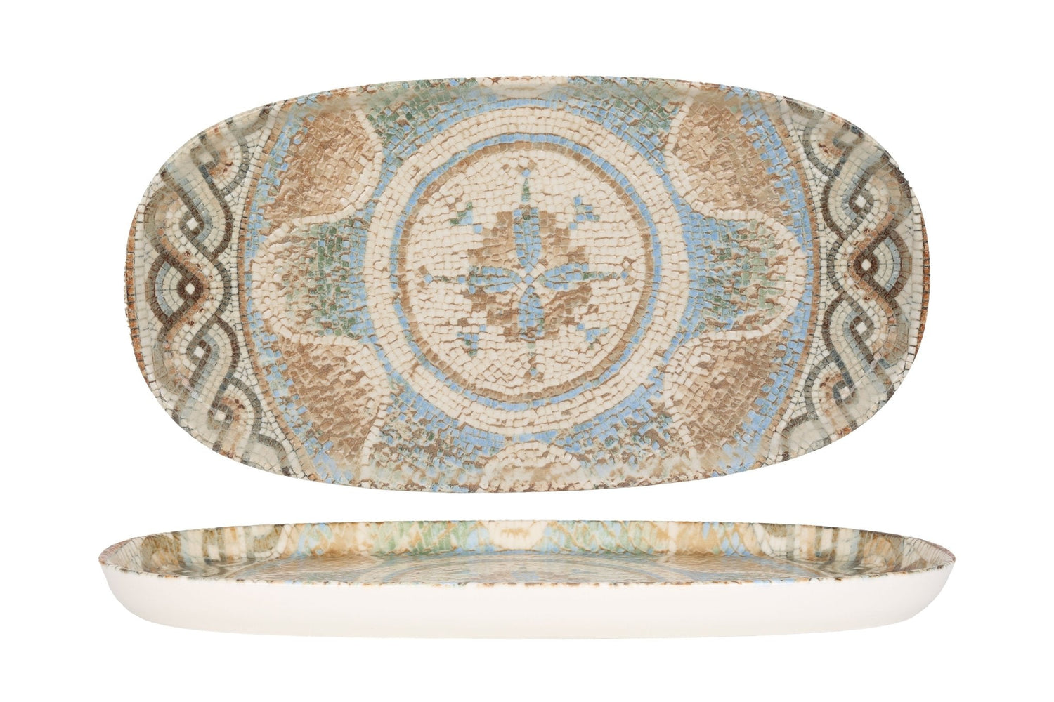 Rinart Serveerschaal - Celest - Porselein - 35x18 cm - set van 2