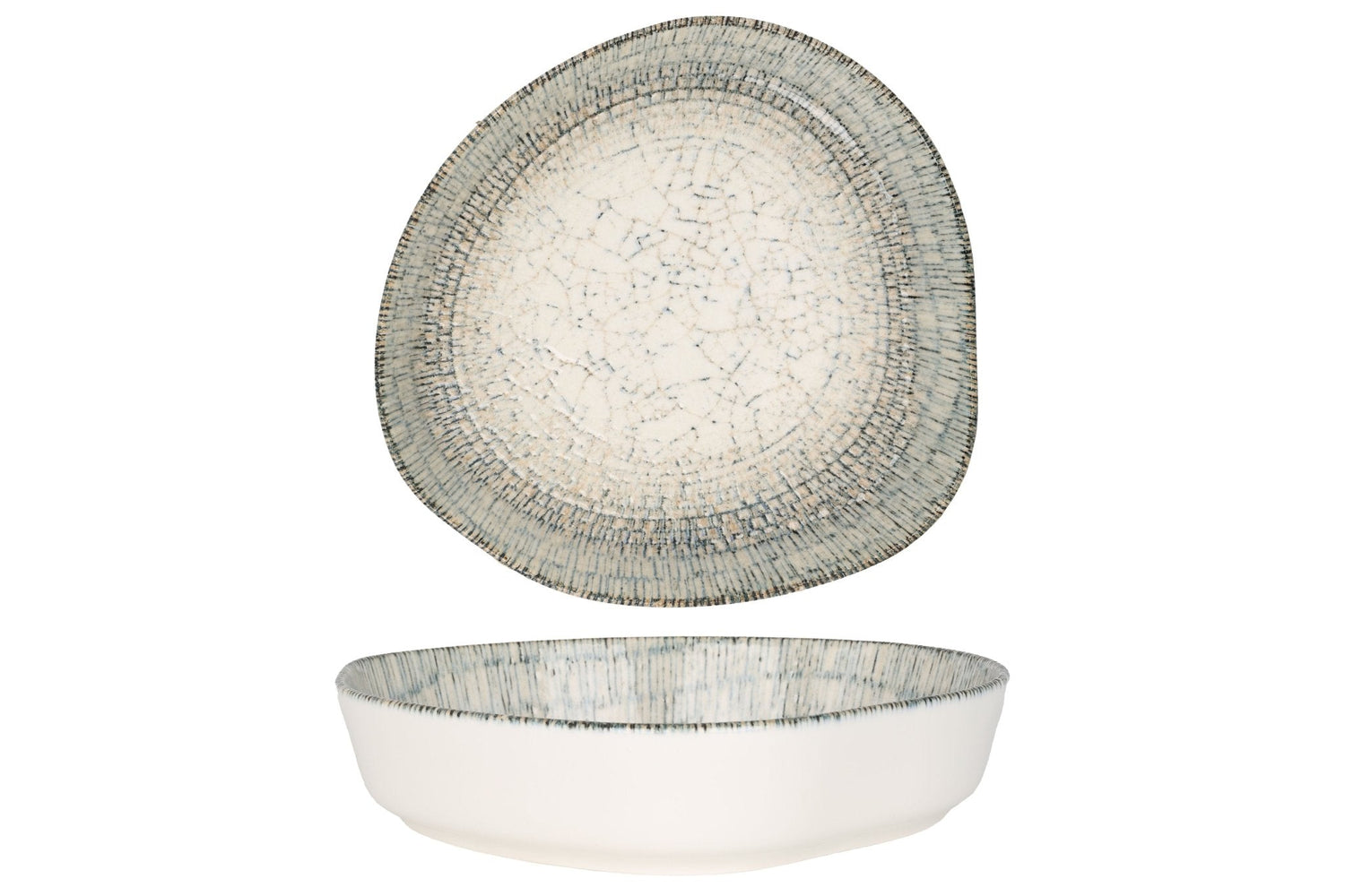 Rinart Diep bord - Olmeca - Porselein - 21 cm (900cc) - set van 6