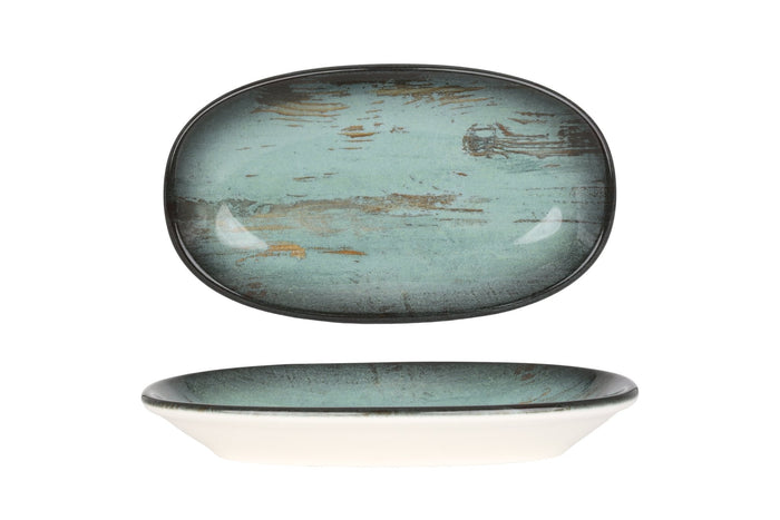 Bonna Serveerschaal - Madera - Porselein - 19x11 cm - set van 2